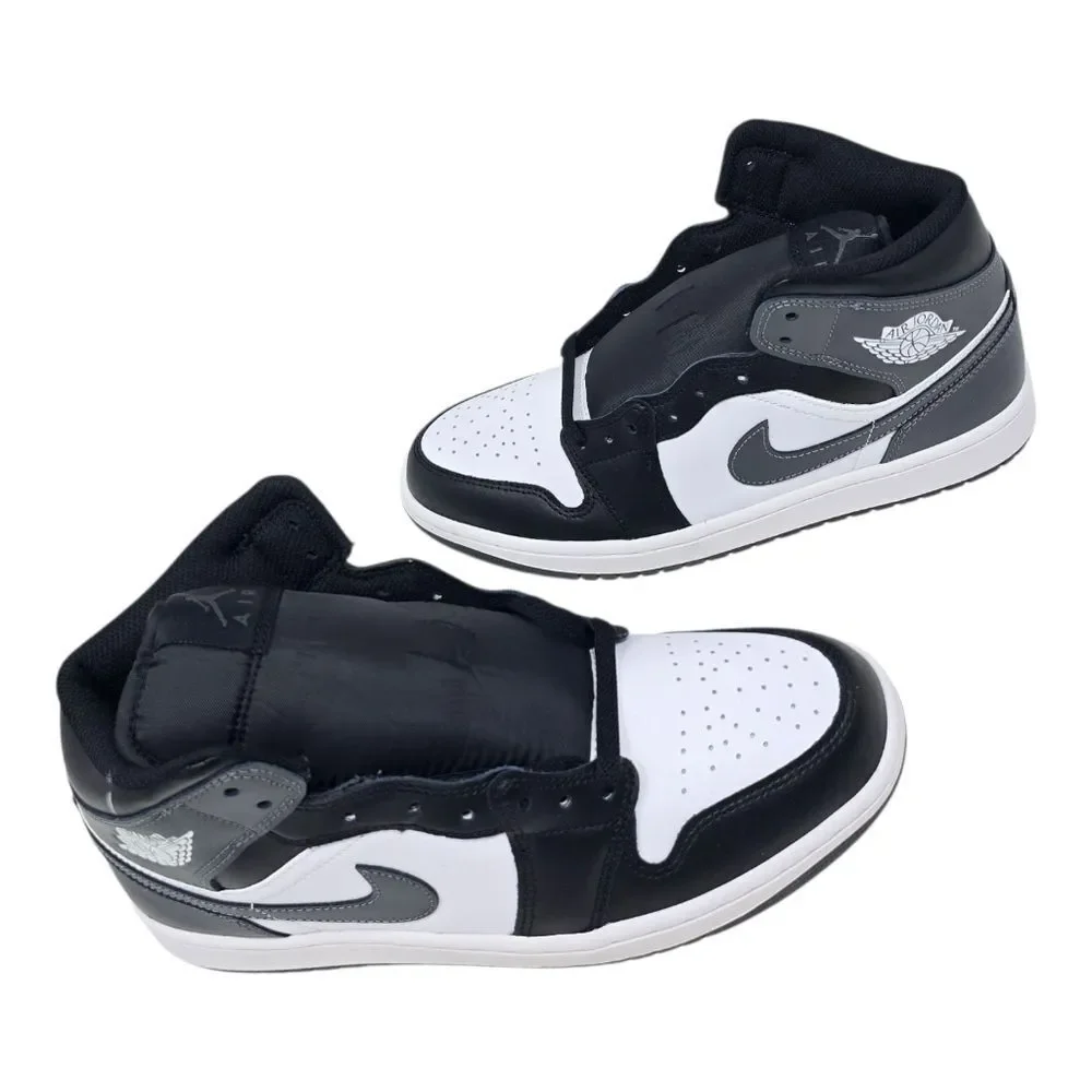 Air Jordan 1 Mid Men's Size 10 Black/Iron Grey-White DQ8426 001 Basketball